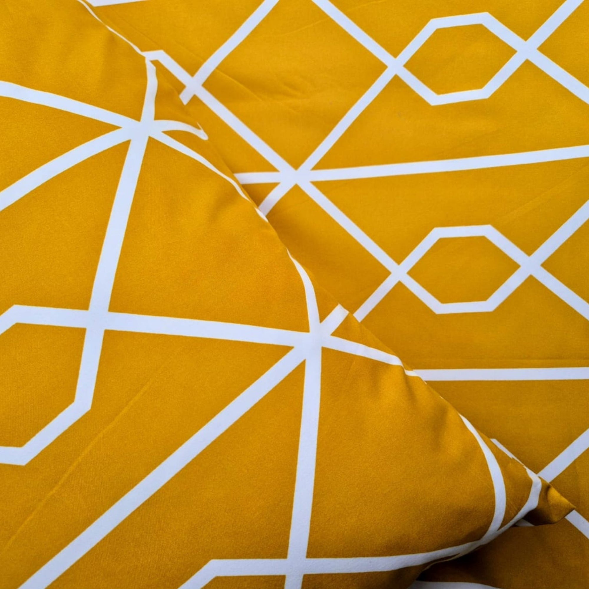 Mustard Geometric Print