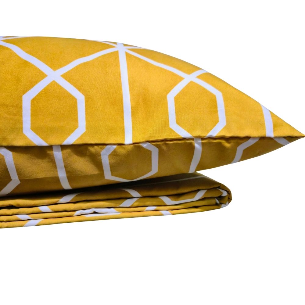 Mustard Geometric Print
