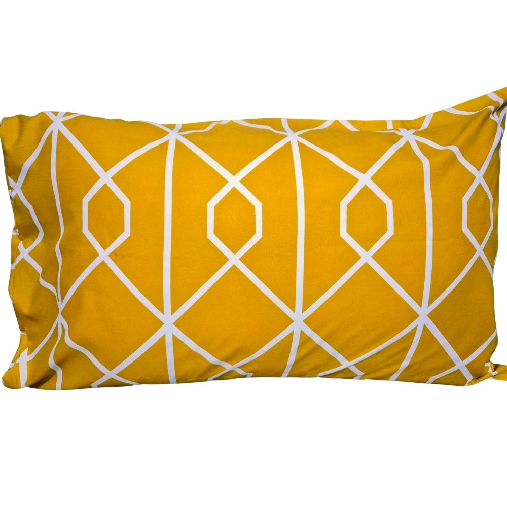 Mustard Geometric Print