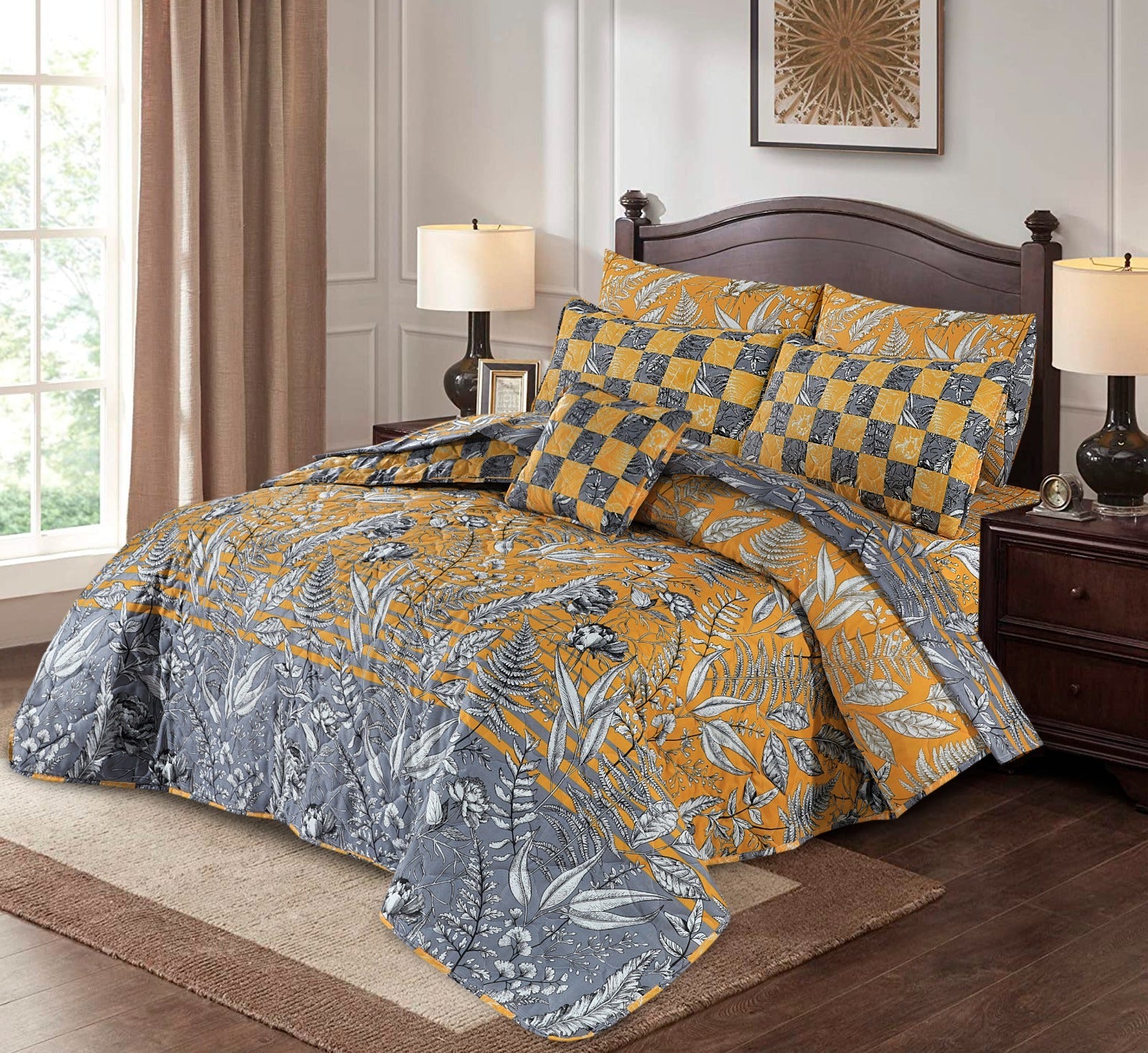 Garden Grid 7-Piece Comforter Set