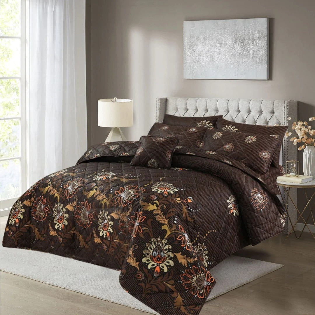 Choco Bloom 7-Piece Comforter Set
